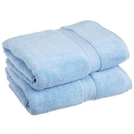 Light Blue Cotton Bath Towel