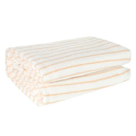 Pure Cotton Striped Bath Towel