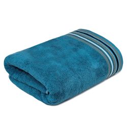 Blue Color Plain Cotton Bath Towel
