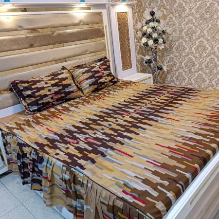 Frill Cotton Bedsheets King Size
