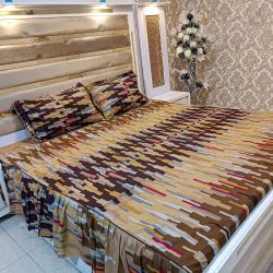 Frill Cotton Bedsheets King Size