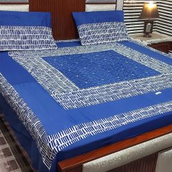 Double Bed Printed Cotton Sotton Bedsheets