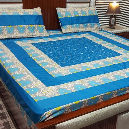3 Pcs Printed Cotton Sotton Bedsheets