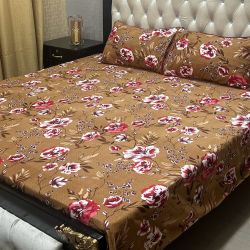 Floral Print Cotton Bedsheets King Size