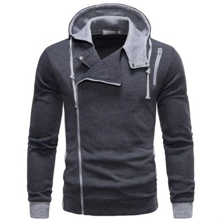 Mens Cross Zipper Hoddies