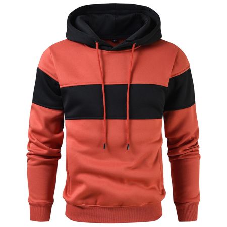 Mens Panel Fitting Pullover Hoddies