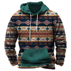 Mens Sweater Style Pullover Hoddies