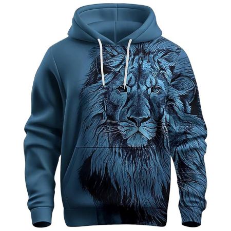 Mens Sublimation Print Pullover Hoddies