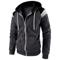 Mens Winter Front Zipper Hoddies