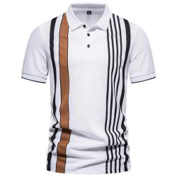 Vertical Stripes Polo Shirt