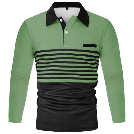 Men Long Sleeves Polo Shirt