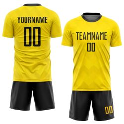Mens Yellow Sublimation Soccer Uinform
