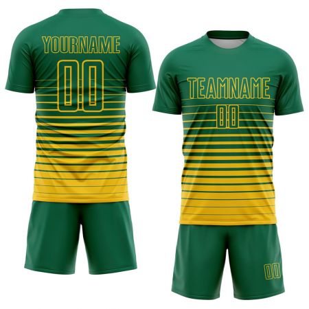 Mens Striped Printed Soccer Uinform