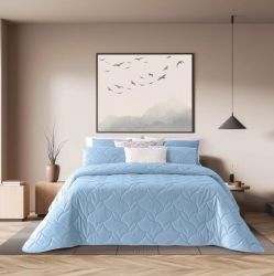 Light Blue Texture Bed Sheet