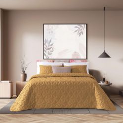 Geometric Pattern Bed Sheet Camel Color